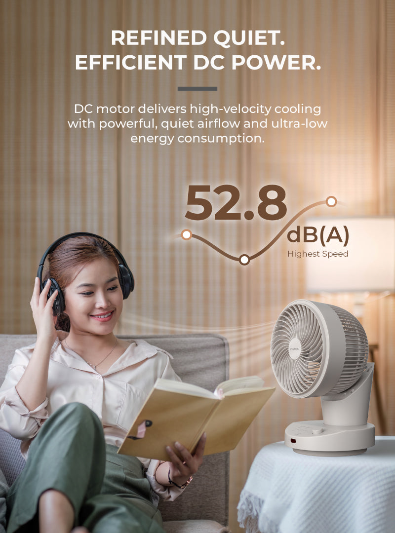 Mistral 6" DC High Velocity Desk Fan with Remote MHV620DR