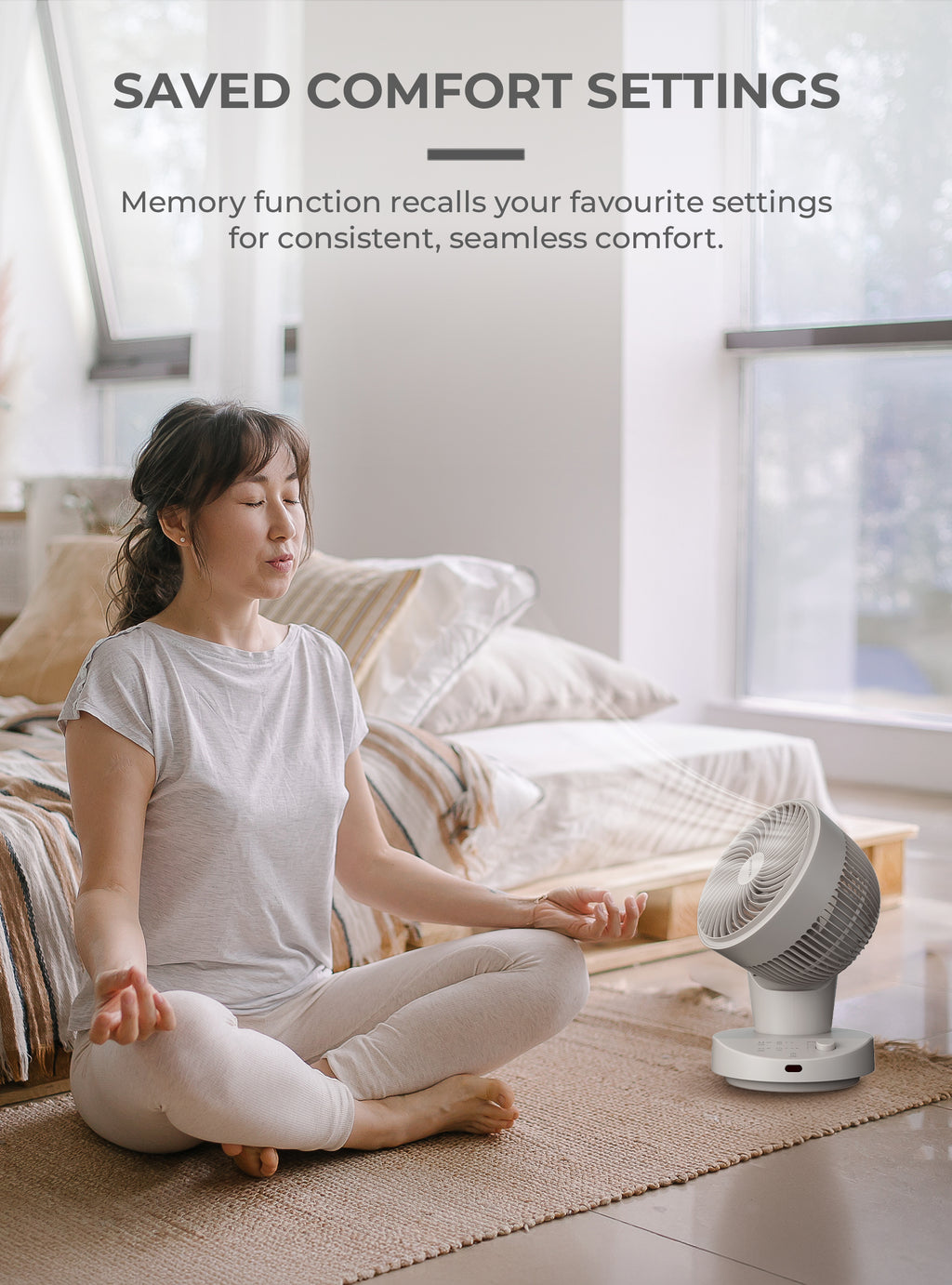 Mistral 6" DC High Velocity Desk Fan with Remote MHV620DR