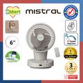 Mistral 6" DC High Velocity Desk Fan with Remote MHV620DR
