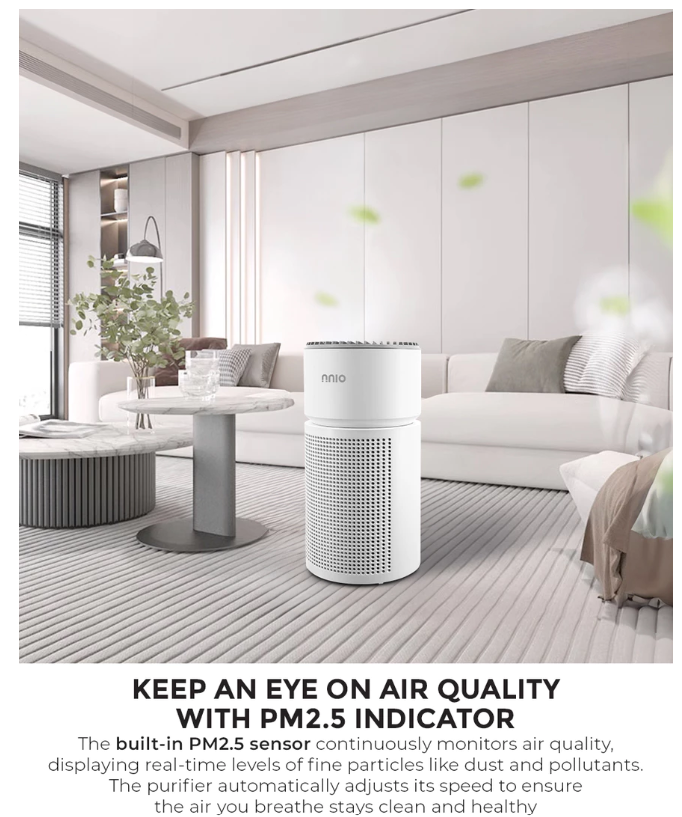 NNIO Air Purifier with HEPA-14 Medical Grade Filter NH14PRO