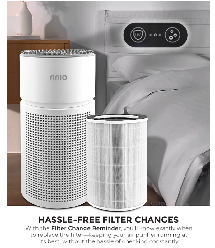 NNIO Air Purifier with HEPA-14 Medical Grade Filter NH14PRO