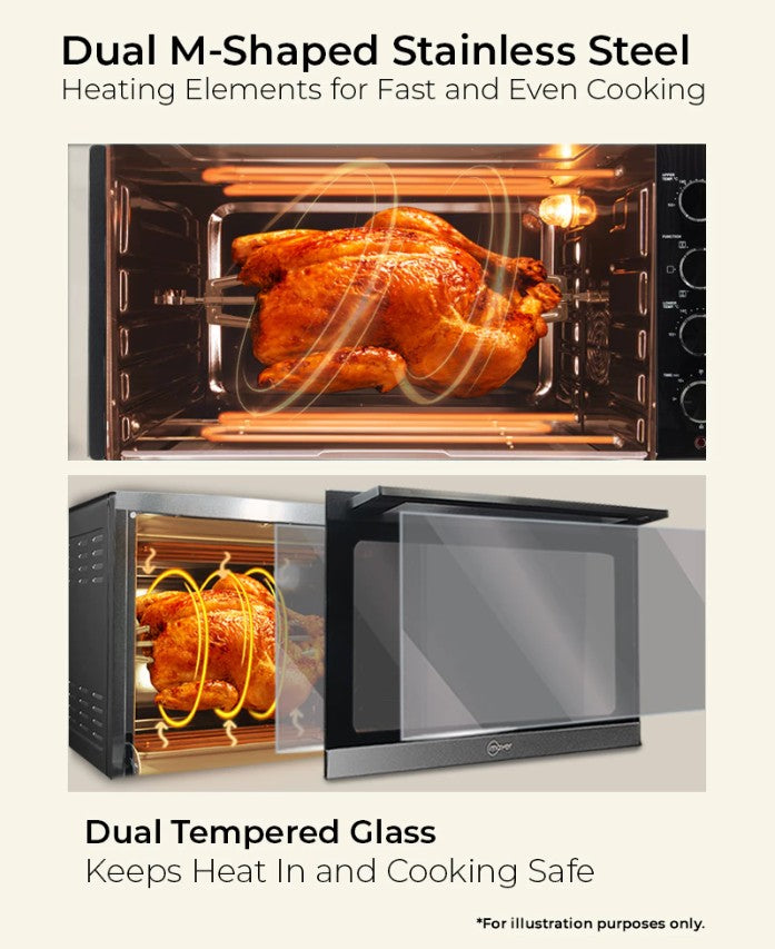 Mayer 35L Electric Oven with Dual Heating Element MMO3501