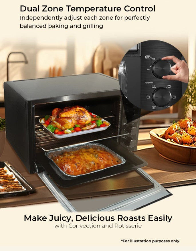 Mayer 35L Electric Oven with Dual Heating Element MMO3501