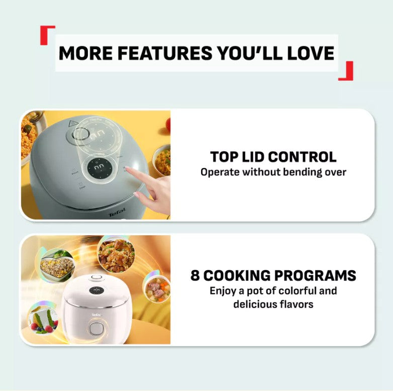 Tefal 0.7L POP Rice Cooker RK5354/ RK535A/ RK5352/ RK535T