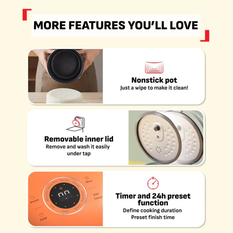 Tefal 0.7L POP Rice Cooker RK5354/ RK535A/ RK5352/ RK535T