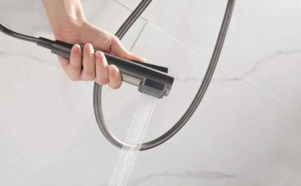 Rubine Dual Outlet Bidet Spray FLUSSO-F7A in Chrome/ Gun Metal